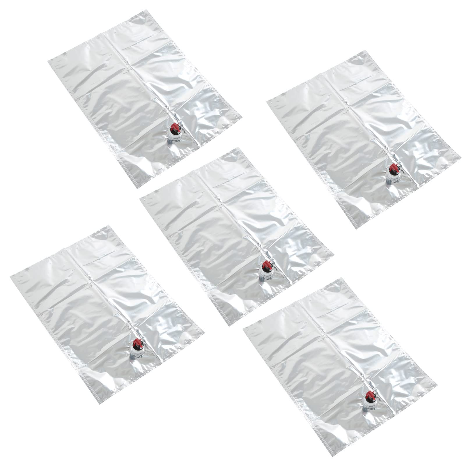 Foldable Liquid Bags with Valve - Waterproof Drink Bags for Hiking, Camping & Outdoor Activities - Leakproof Portable Beverage Container for Sports, Travel & Emergency Preparedness