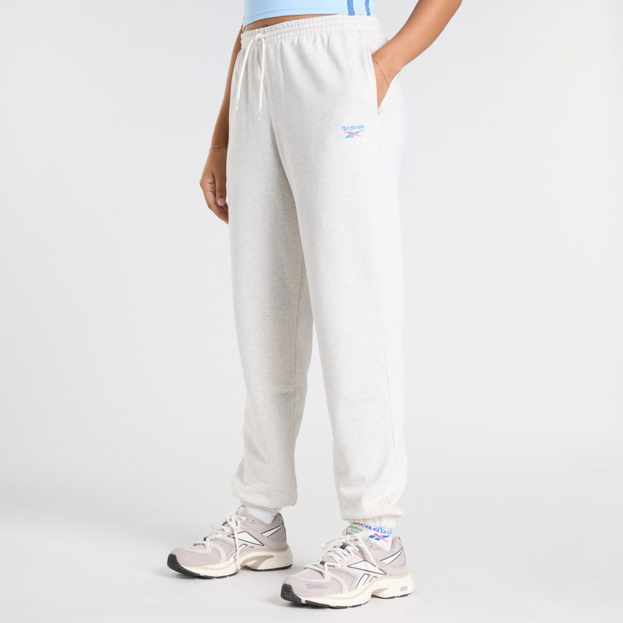 Ri French Terry Pant Chalk Mel - Soft & Comfortable Women's Jogger Pants for Lounge, Yoga & Casual Wear