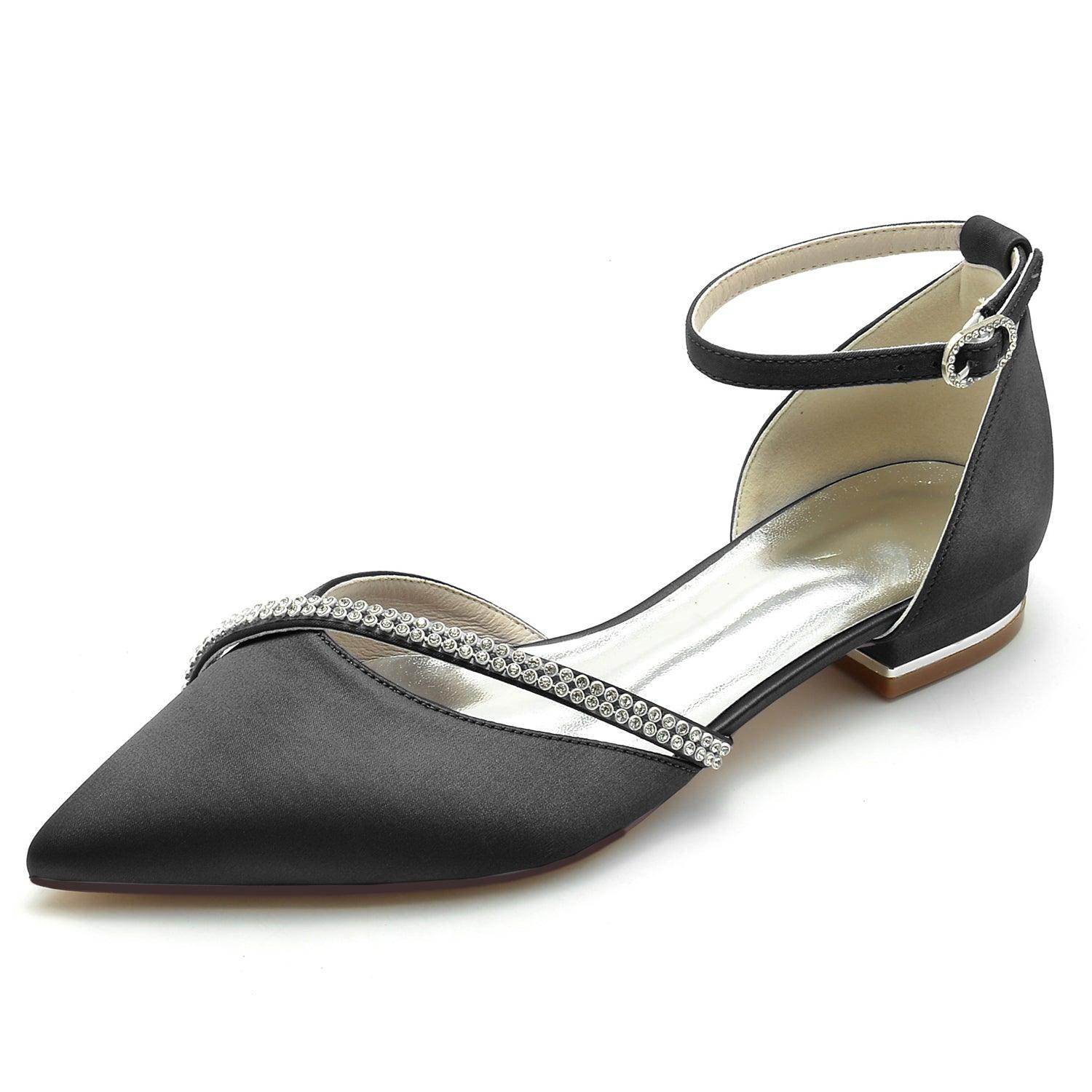 Flat Heel 2.5cm Silk-Like Comfortable Women's Shoes CK0260 - Perfect for Office, Wedding & Casual Wear