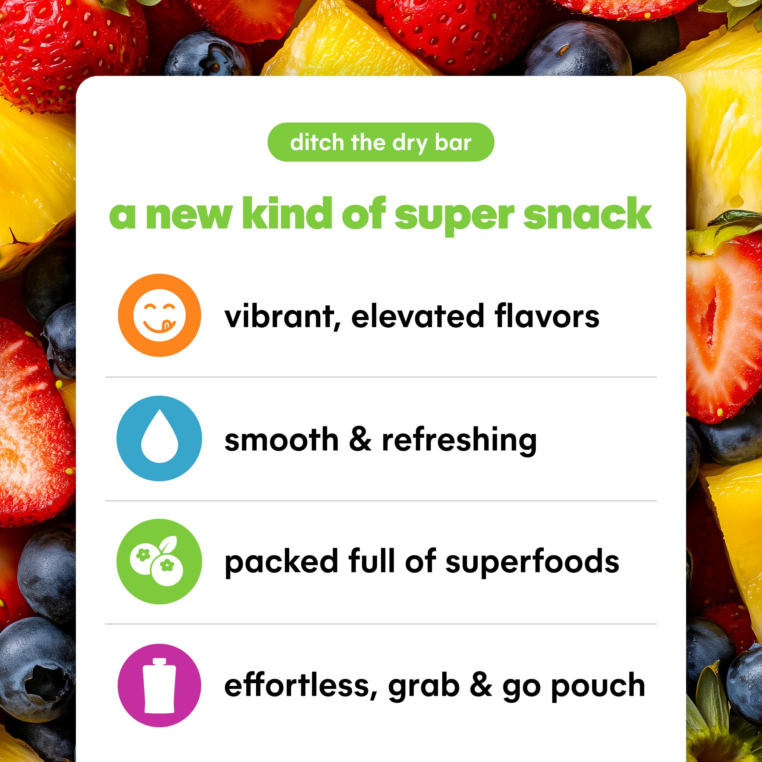 Noka Superfood Fruit Smoothie Pouches Variety Pack - Healthy Vegan Snacks with Flax Seed, Plant Protein & Prebiotic Fiber | Gluten-Free, Organic Squeeze Pouch (4.22 oz, 12 Count) | Perfect for On-the-Go Nutrition, Kids Lunchboxes & Post-Workout Recovery