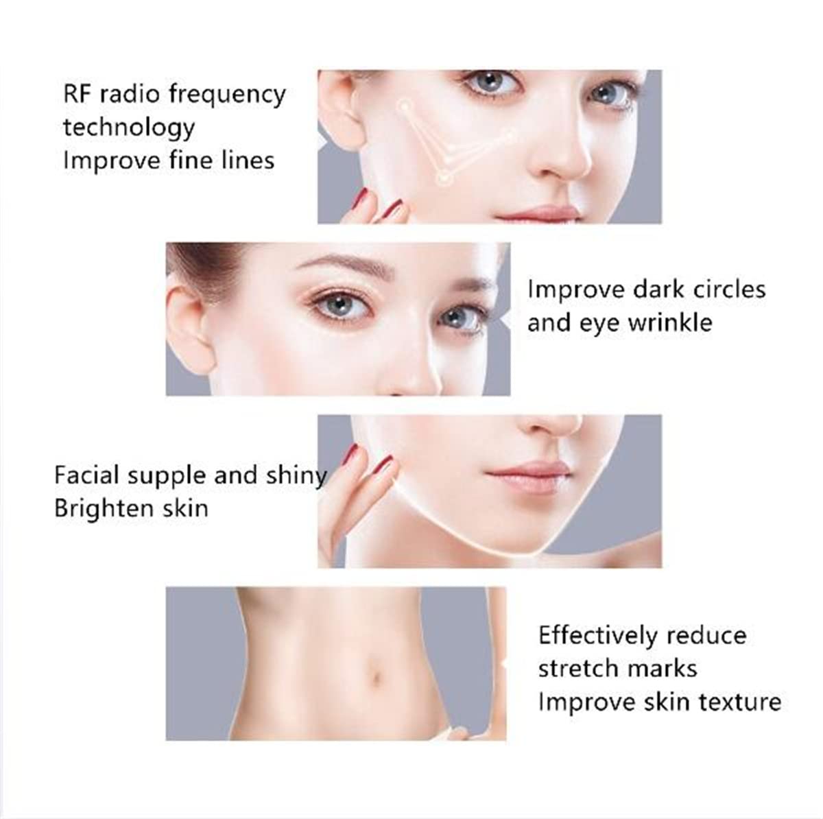 Professional RF Skin Tightening & Lifting Machine with Nano Mist Sprayer - Anti-Aging Facial Steamer for Deep Moisturizing & Pore Cleaning | At-Home Spa & Salon Quality Skin Care Device