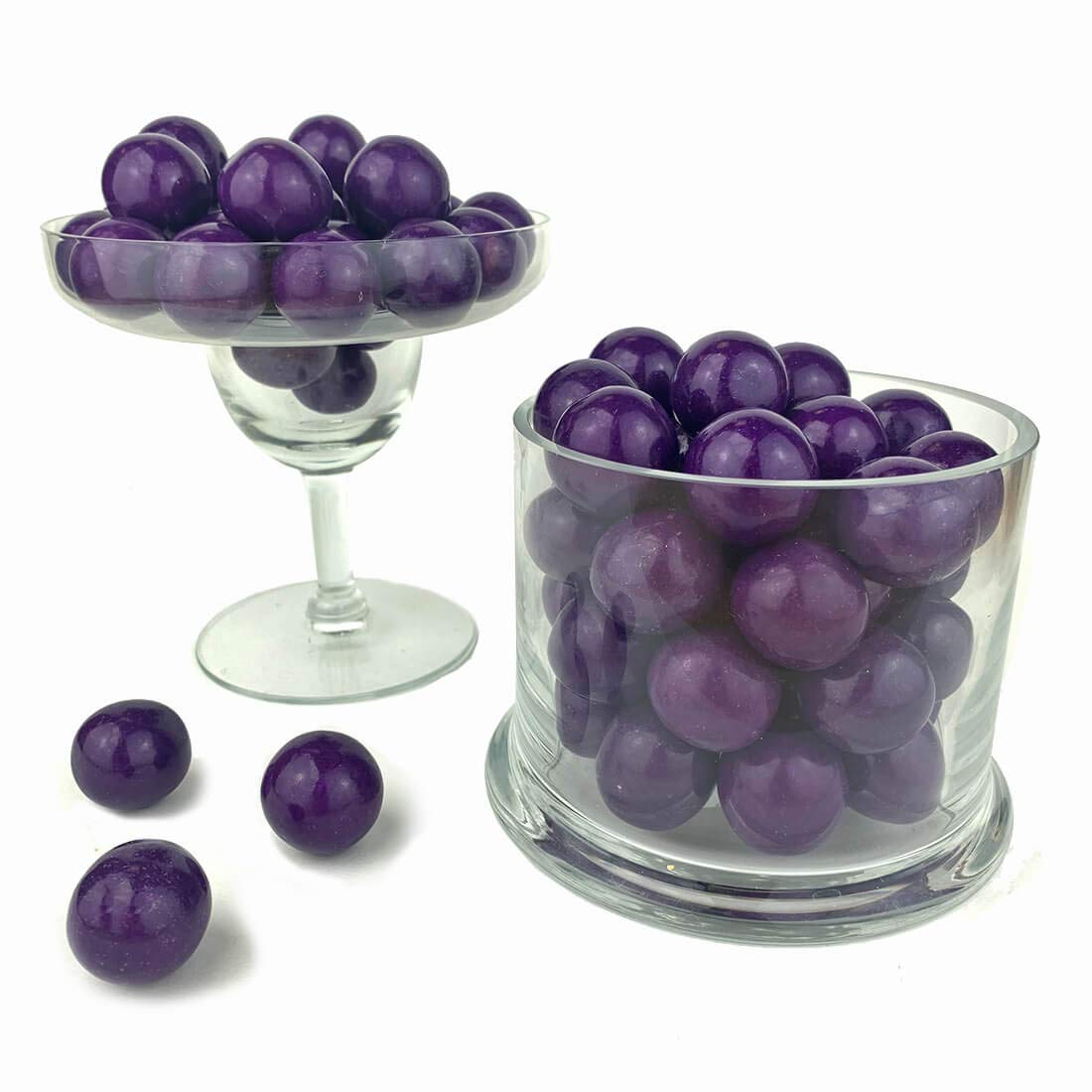 Color It Candy Purple 1 Inch Gumballs - 2 Lb Bulk Bag for Weddings, Birthdays, Party Favors & Candy Buffets | Perfect for Table Centerpieces, Dessert Displays & Sweet Treat Stations