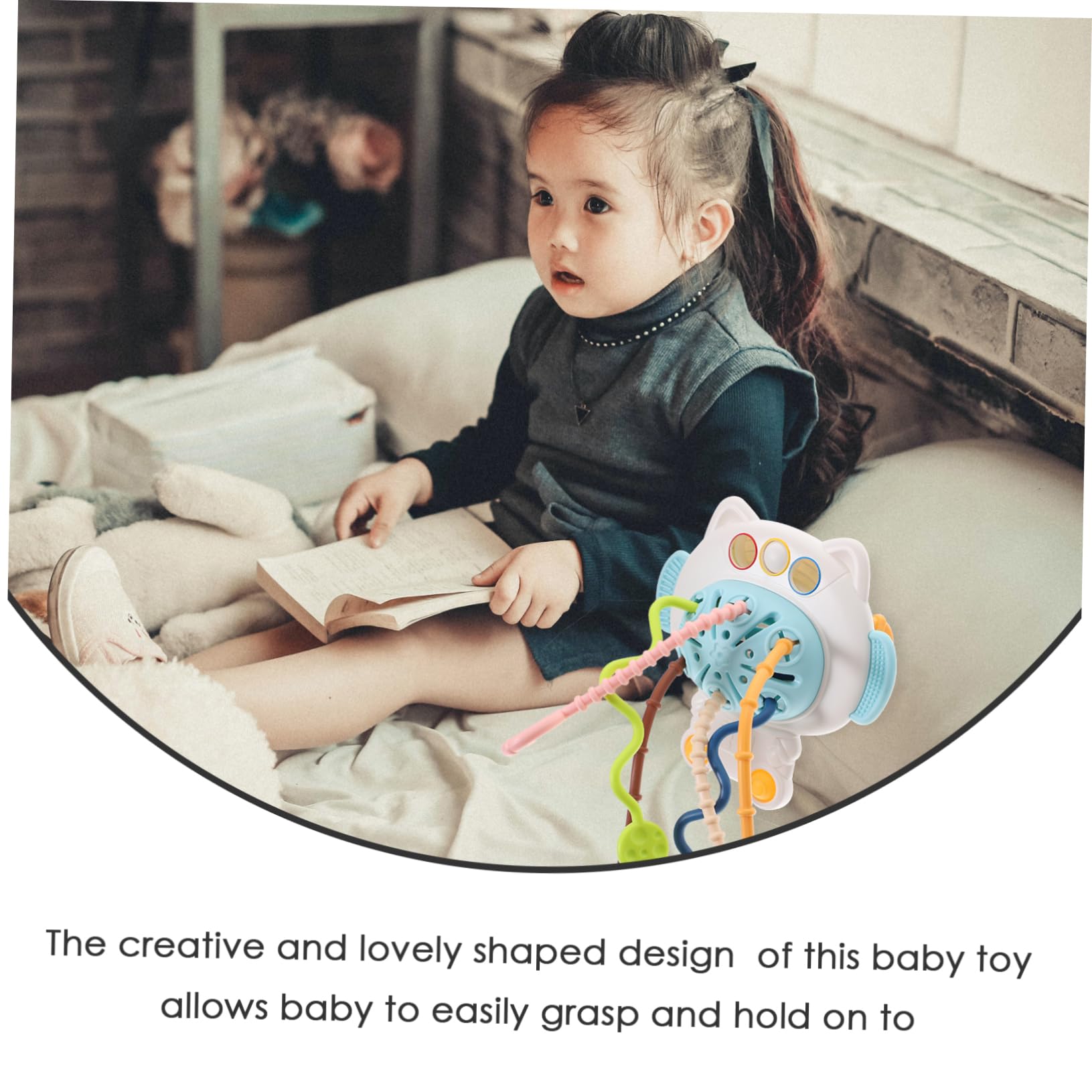 HEMOTON Drawstring Sensory Bath Toys - Educational & Calming Cartoon Toys for Kids - Perfect for Bathtime Fun, Stress Relief & Early Learning
