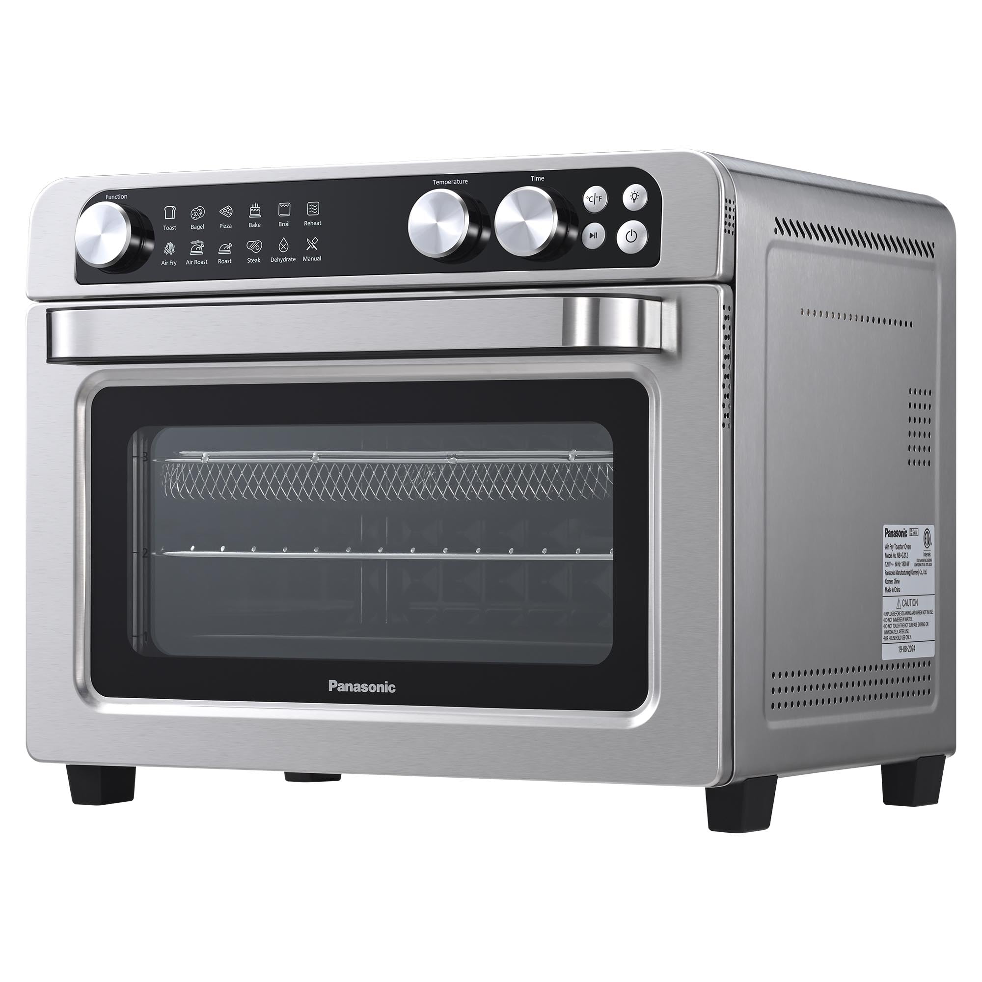 Panasonic Air Fryer Toaster Oven Combo - 11-in-1 Countertop Convection Oven with FlashXpress Technology, Double Infrared Heating & Precise Temp Control | 1800W, PFAS-Free (Model NB-G211P) | Perfect for Baking, Roasting, Air Frying & Family Meal Prep
