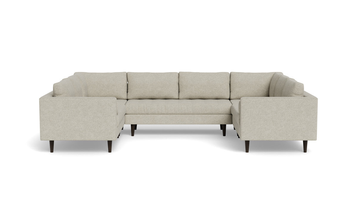 Ladybird 134 U-Shaped Sectional Sofa - Modern L-Shaped Couch for Living Room, Family Room & Home Theater - Soft Fabric, Comfortable Seating for Relaxing & Entertaining