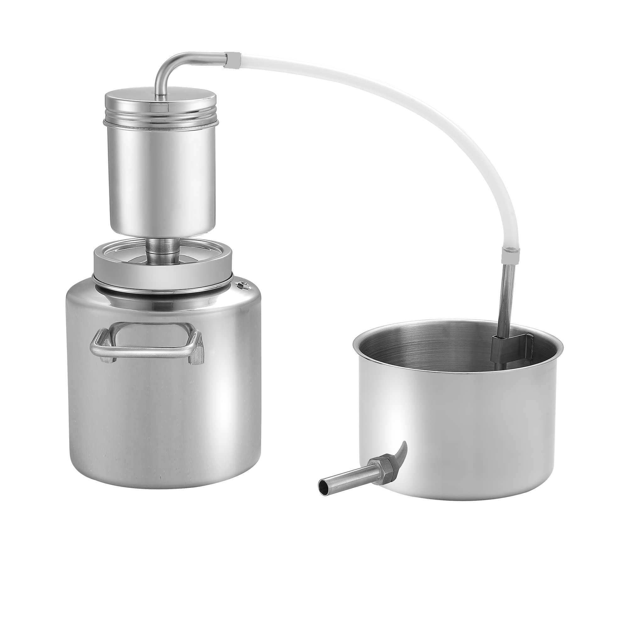 LETIME Hydrosol Maker & Essential Oil Distiller - Stainless Steel KD5 Steam Distillation Equipment | Plug & Play Portable Hydrosol Machine for Aromatherapy, Skincare & Home Spa