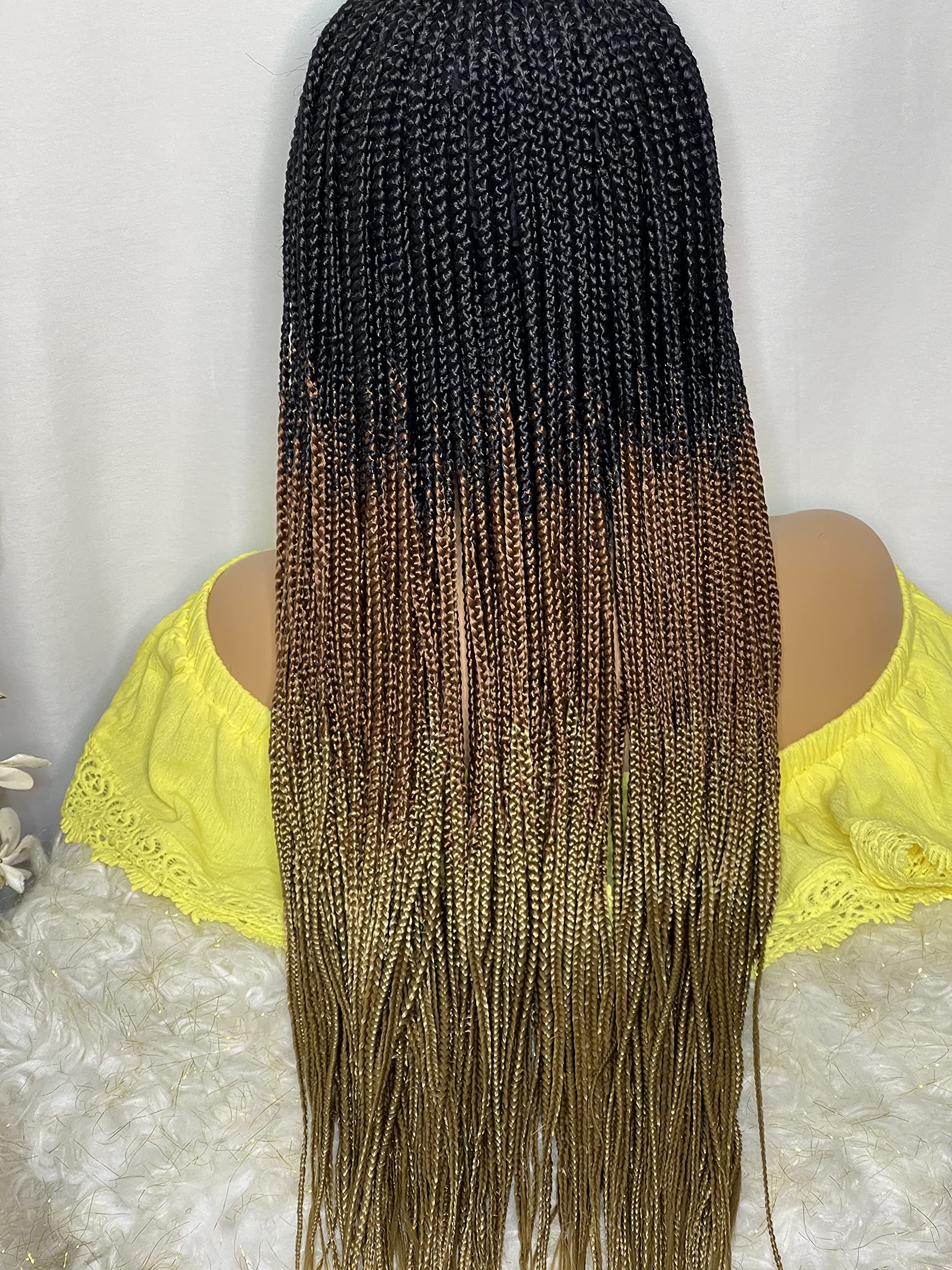 Box Braids Wigs for Black Women - Natural-Looking Synthetic Hair for Protective Styling | Perfect for Daily Wear, Parties & Special Events