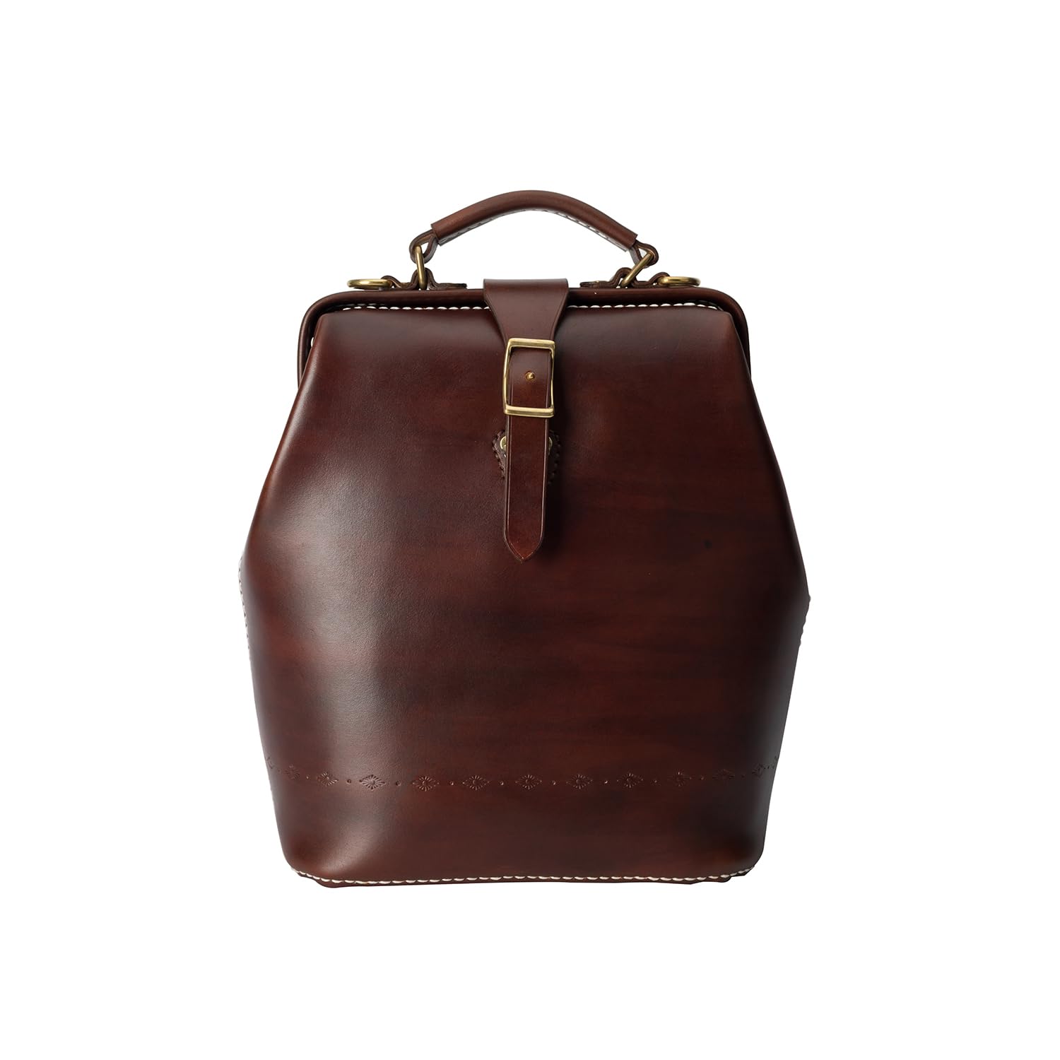 Premium Leather Doctor Bag Backpack for Women & Men - Hand Stitched Large Rucksack in Chocolate Brown - Perfect for Travel, Work & Everyday Use