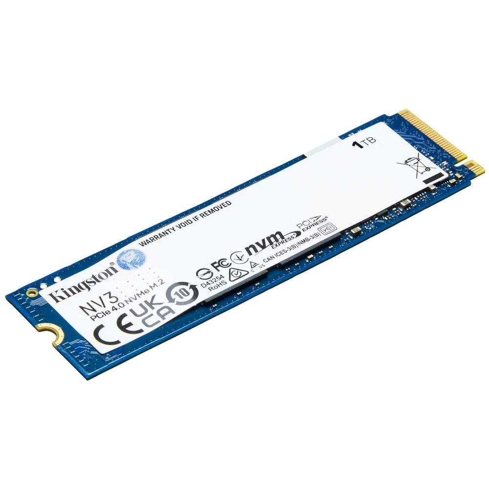 Kingston NV3 PCIe Gen4 NVMe M.2 SSD 1TB - High-Speed Internal Solid State Drive for Gaming, Video Editing & PC Upgrades