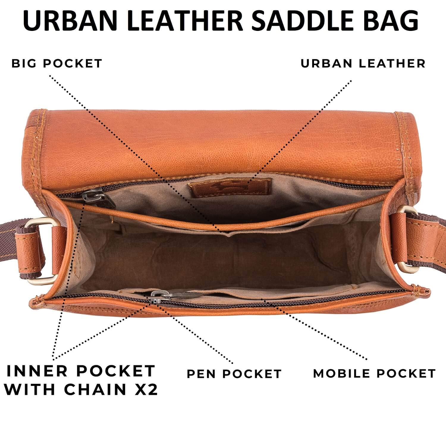 Stylish Urban Leather Shoulder Saddle Bags for Women - Crossbody Purse Handbags for Girls | Perfect for Daily Use, Travel & Shopping