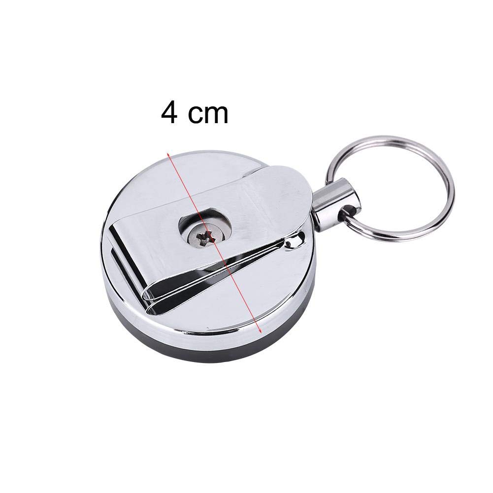 BTIHCEUOT Qiterr High Elastic Telescopic Wire Rope Keychain - Durable EDC Keychain for Outdoor, Hiking, Camping & Everyday Carry
