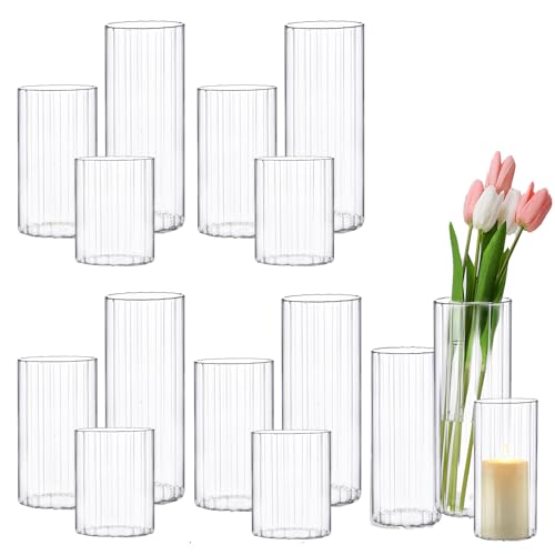 Striped Glass 12 Pcs