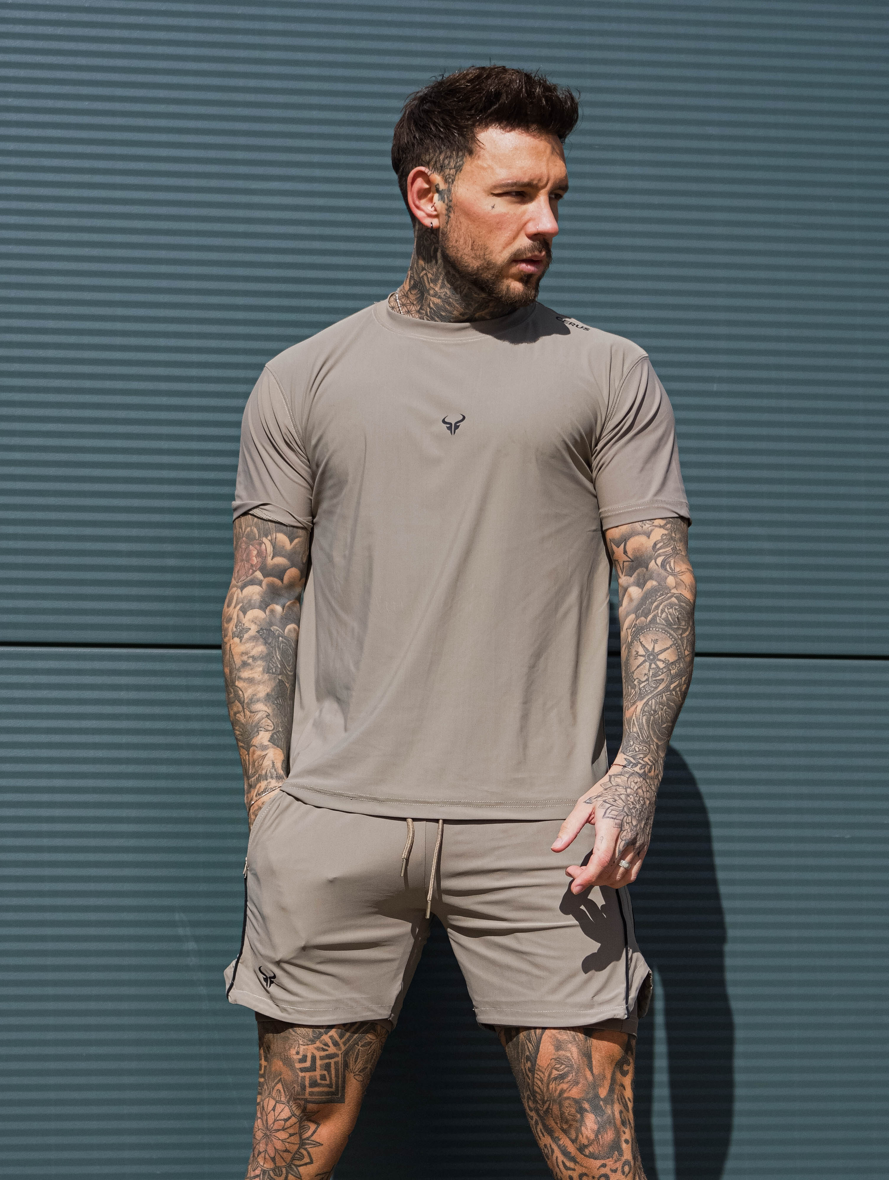 Cerus Biscuit Flex Men's T-Shirt - Comfortable & Stylish Casual Tee for Everyday Wear | Gym, Workout, Running, Outdoor Activities