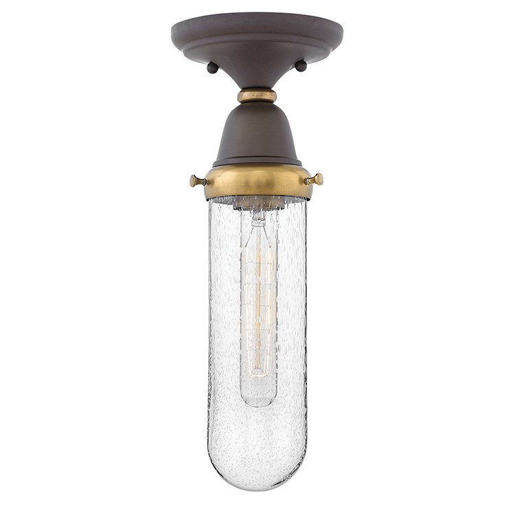 Academy Single Light Flush Mount Ceiling Light Fixture - Modern LED Lighting for Bedroom, Hallway & Kitchen | Dimmable & Energy Efficient