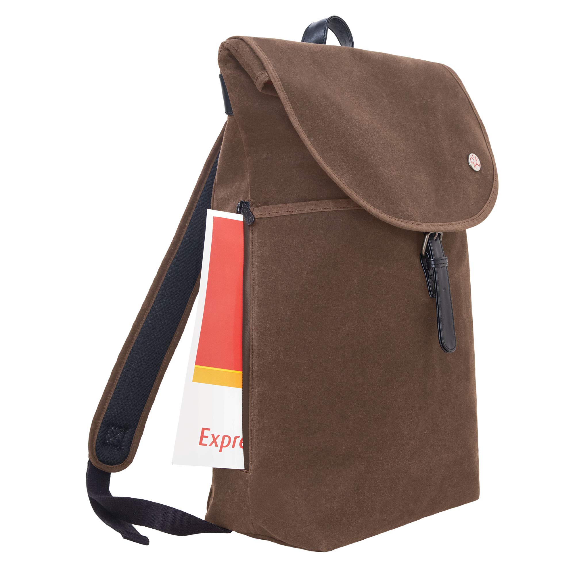 FTAN Large Waxed Canvas Backpack by Bags Bergen - Durable Water-Resistant Travel & Commuter Backpack for Work, School & Outdoor Adventures