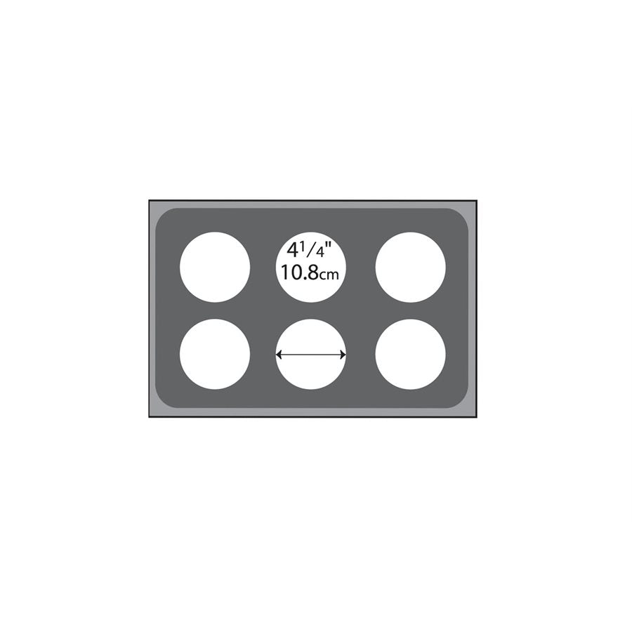 Vollrath 6 Hole Adapter Plate - Heavy Duty Stainless Steel Commercial Kitchen Equipment Replacement Part for Mixers & Food Processors