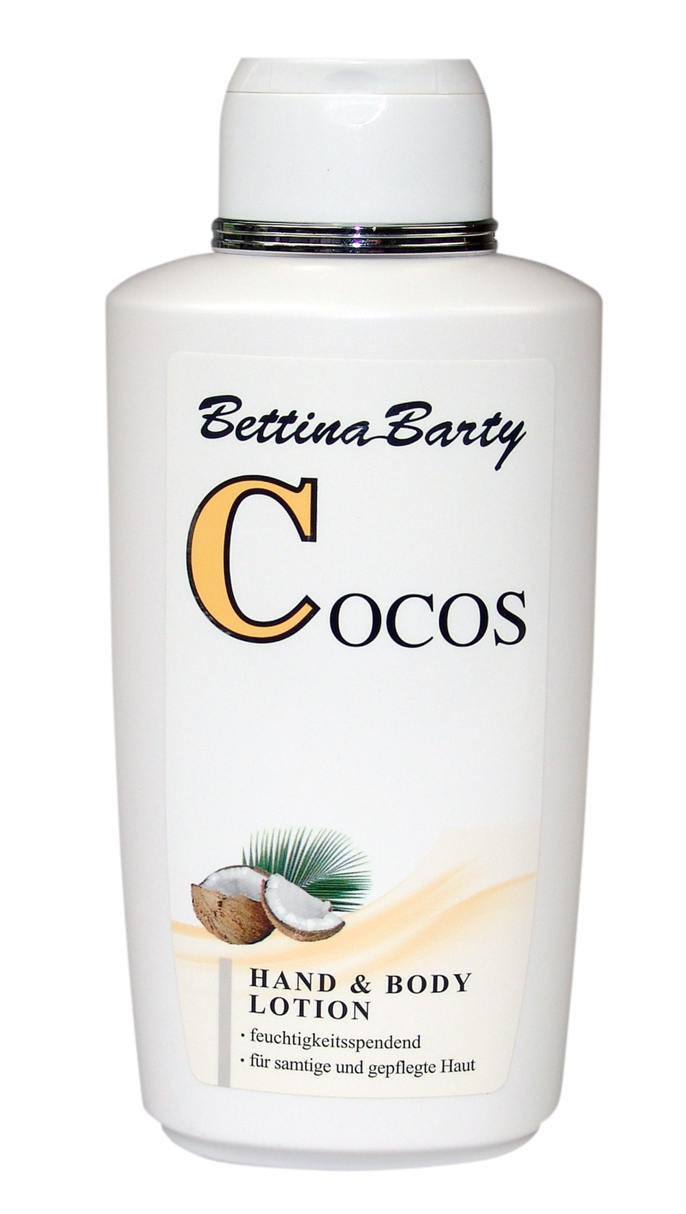 Bettina Barty Cocos Hand & Body Lotion - Coconut Moisturizing Cream for Dry Skin, Natural Hydration for Hands & Body | Perfect for Daily Use, After Shower & Night Care