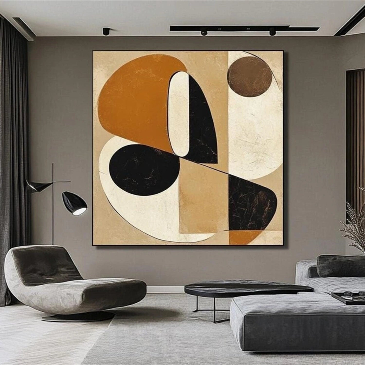 Abstract Painting #AB 283 - Modern Wall Art for Living Room, Bedroom & Office Decor | Large Canvas Artwork for Home & Office
