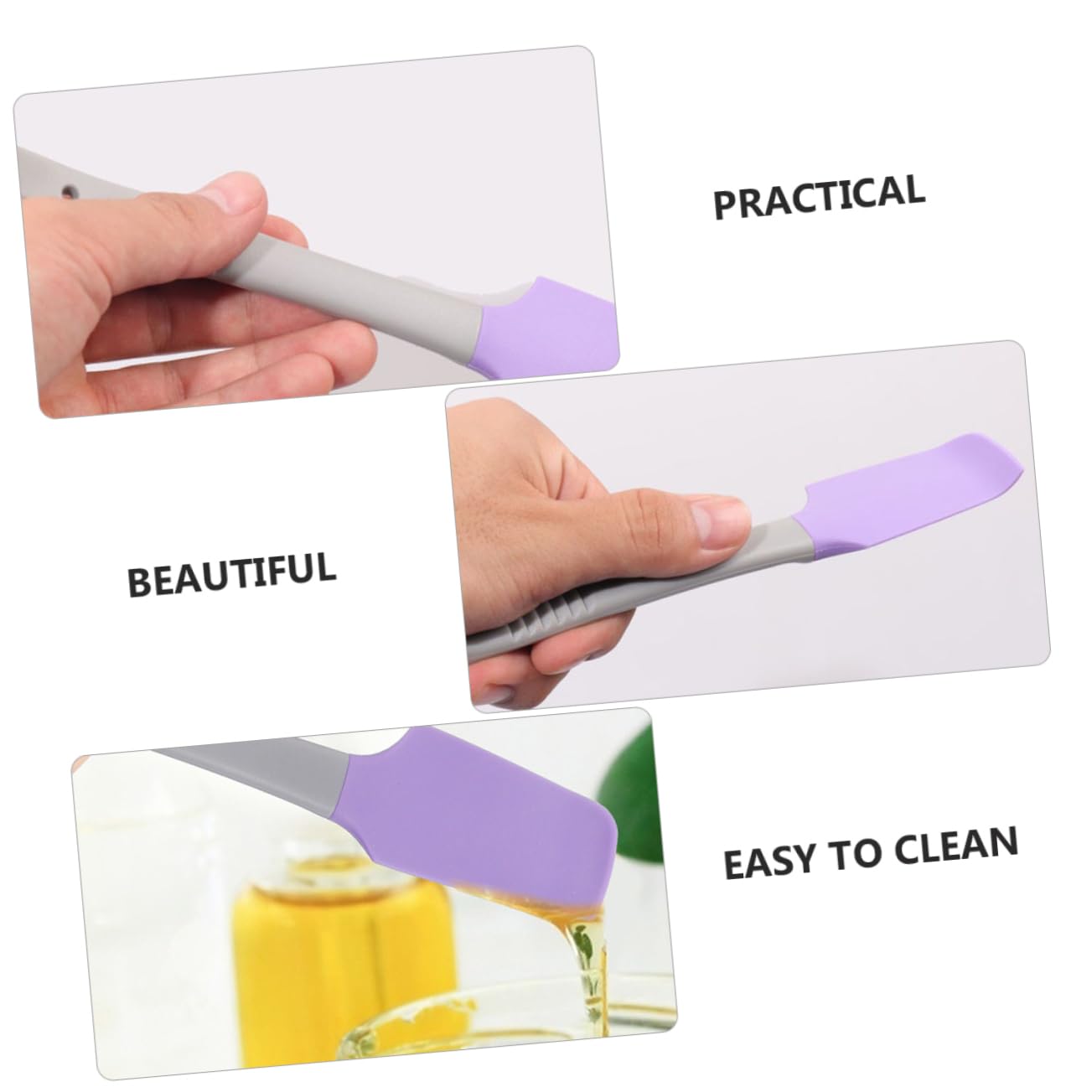 5Pcs Purple Wax Spatula Set - Makeup Mixing Spatula, Lipstick Spatula & Beauty Wax Scraper for Professional Skin Care & Facial Massage | Perfect for DIY Beauty, Salon Use & Home Spa Treatments