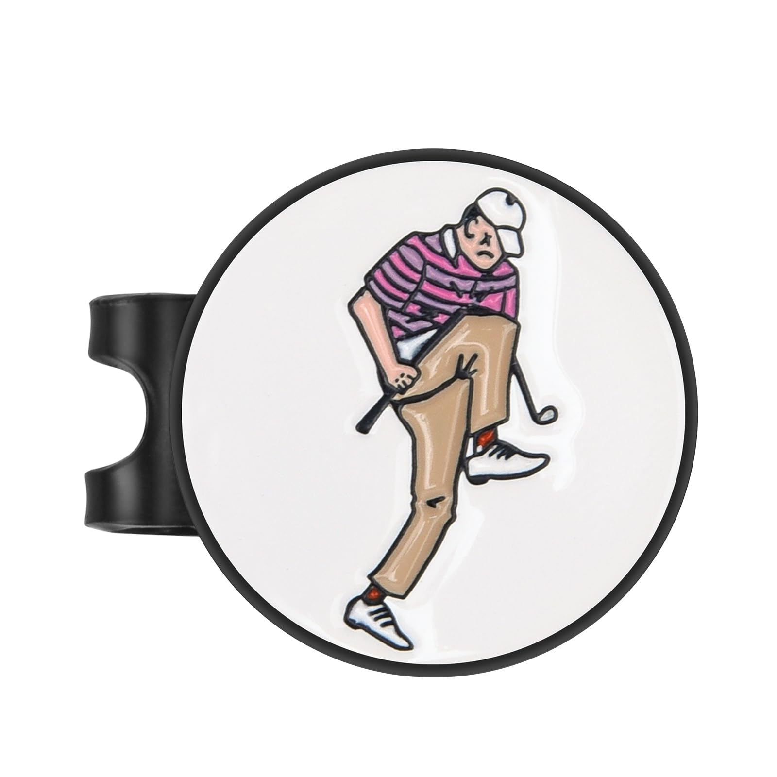 Magnetic Golf Ball Marker with Hat Clip - 25mm Funny Golf Accessories for Men | Perfect Golf Gifts & Tournament Essentials for Players