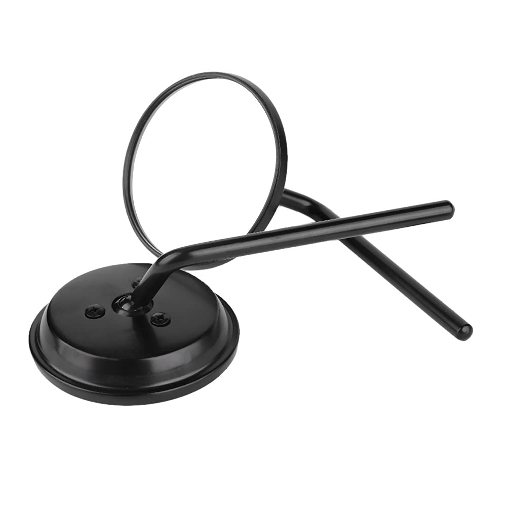 Motorcycle Side Mirrors - Black Anti-Collision Rear View Mirrors for Motorbike Accessories | Perfect for Cruiser, Sport & Touring Bikes