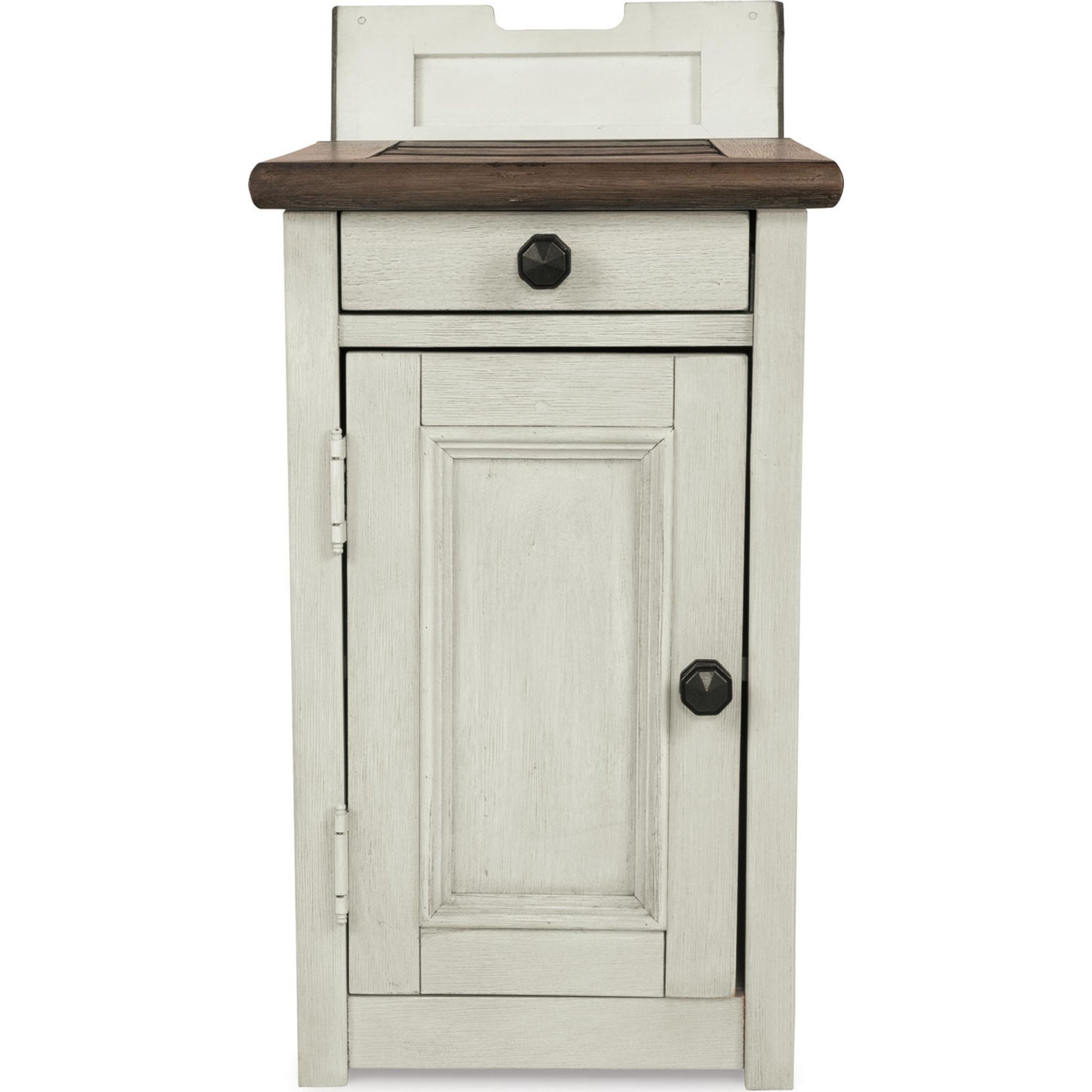Bolanburg Chairside End Table - Two-Tone Finish for Living Room, Bedroom & Office - Stylish Side Table with Storage Shelf