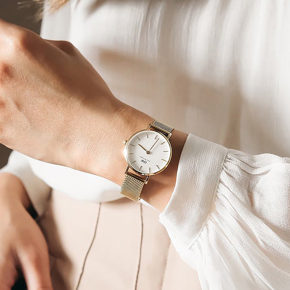 Daniel Wellington Petite Evergold DW00100348 Women's Watch - Elegant Minimalist Design for Everyday Wear & Special Occasions