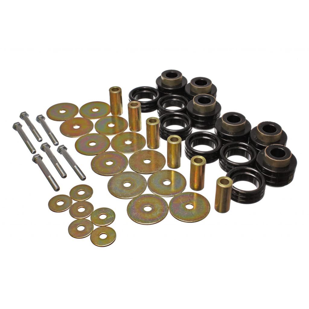 Energy Suspension Body Mount Kit for Dodge Ram 1500/2500/3500 (1994-2001) - Black 5.4113G - Improve Ride Comfort & Reduce Vibration for Off-Roading & Towing