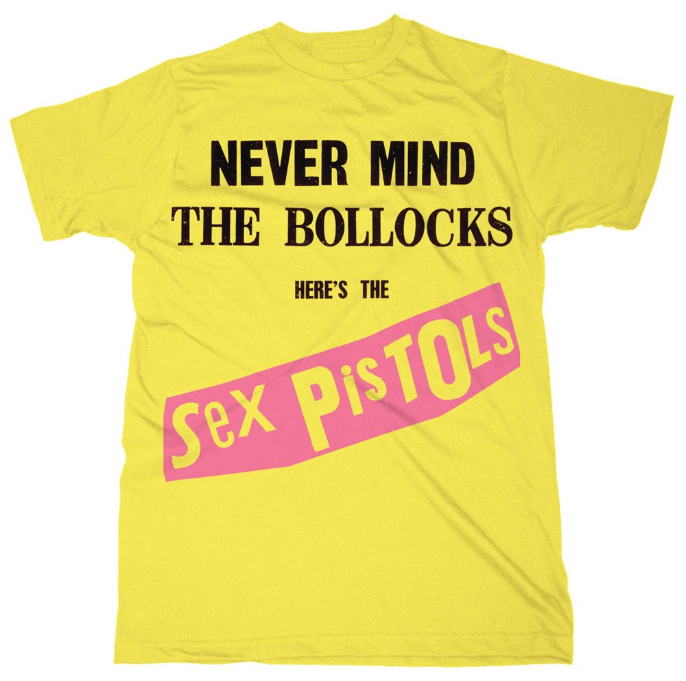Sex Pistols Never Mind The Bollocks Men's Vintage Band T-Shirt - Medium Size, Yellow - Perfect for Concerts, Punk Rock Events & Casual Wear