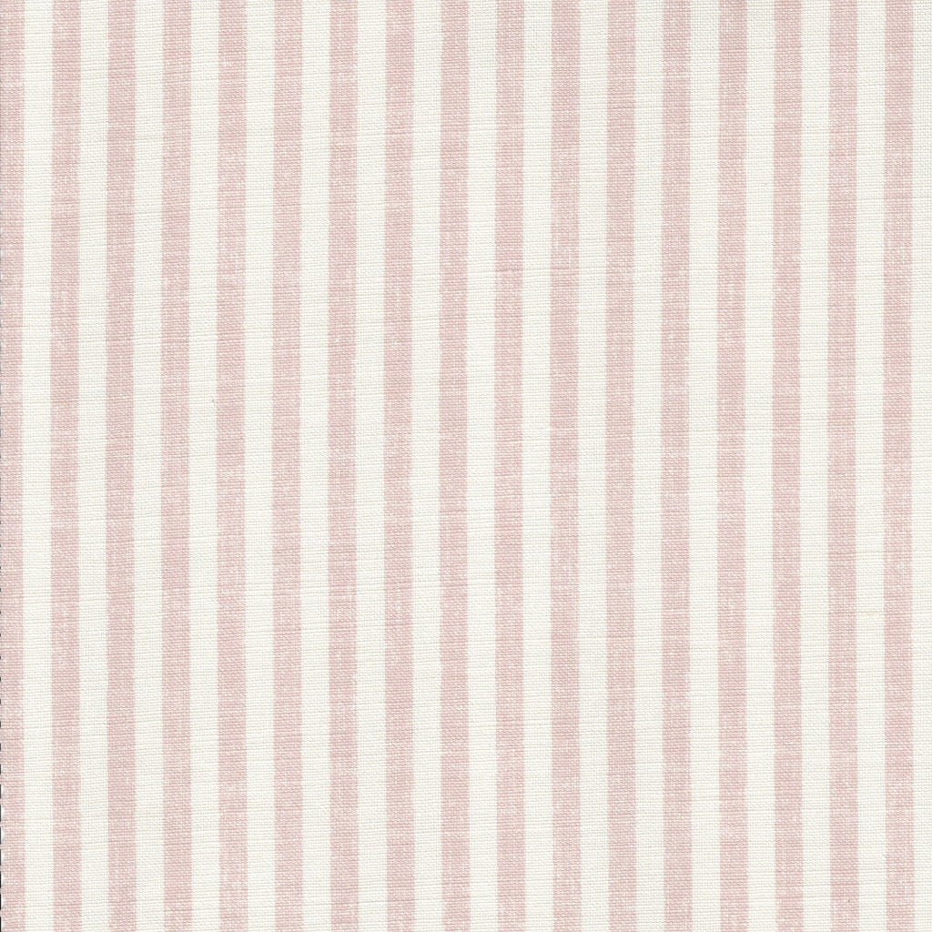 Lulworth Stripe Fabric - Faded Pink Soft Cotton Material for Upholstery, Curtains & DIY Home Decor Projects