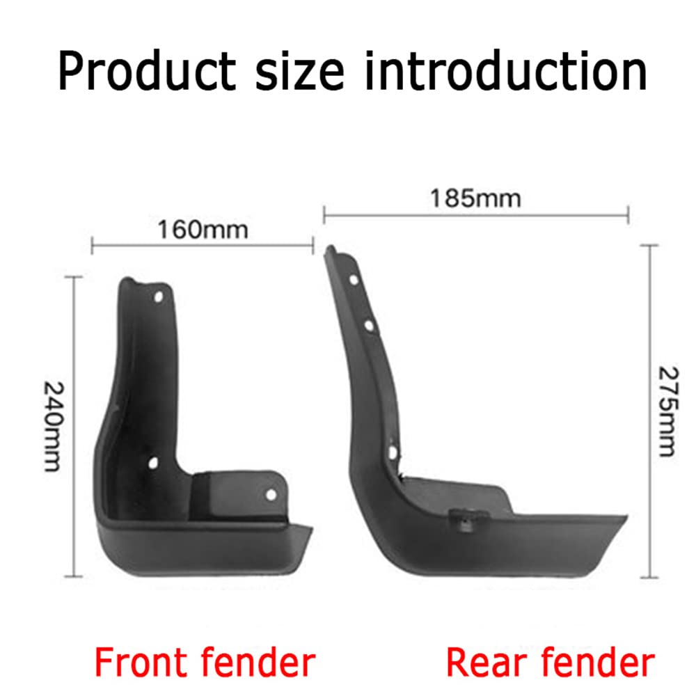 Honda Accord 10th Gen Mud Flaps (2018-2022) - 4-Piece Splash Guards Set for Front & Rear Fenders | Durable Car Mudguards Accessories | Perfect for Off-Roading, Rainy Weather & Road Debris Protection