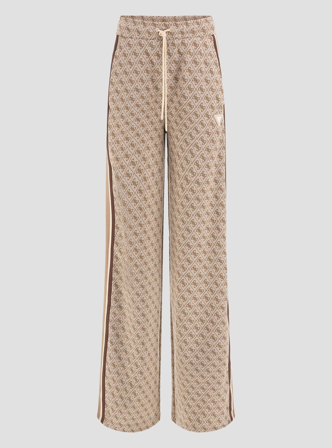 Stylish Beige Logo Denim Pants for Women - High Waist Skinny Jeans with Embroidered Design | Perfect for Casual Wear, Office Outfits & Date Nights