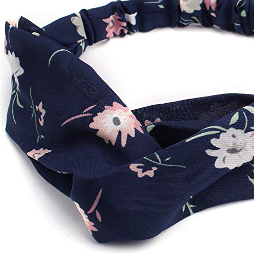 Belicia Soft Headbands for Women - 8pcs Stretchy Hair Accessories Set with Top Knot, Cross Bow & Boho Turban Styles - Comfortable Hair Hoops for Women & Girls - Perfect for Yoga, Workouts, and Everyday Styling