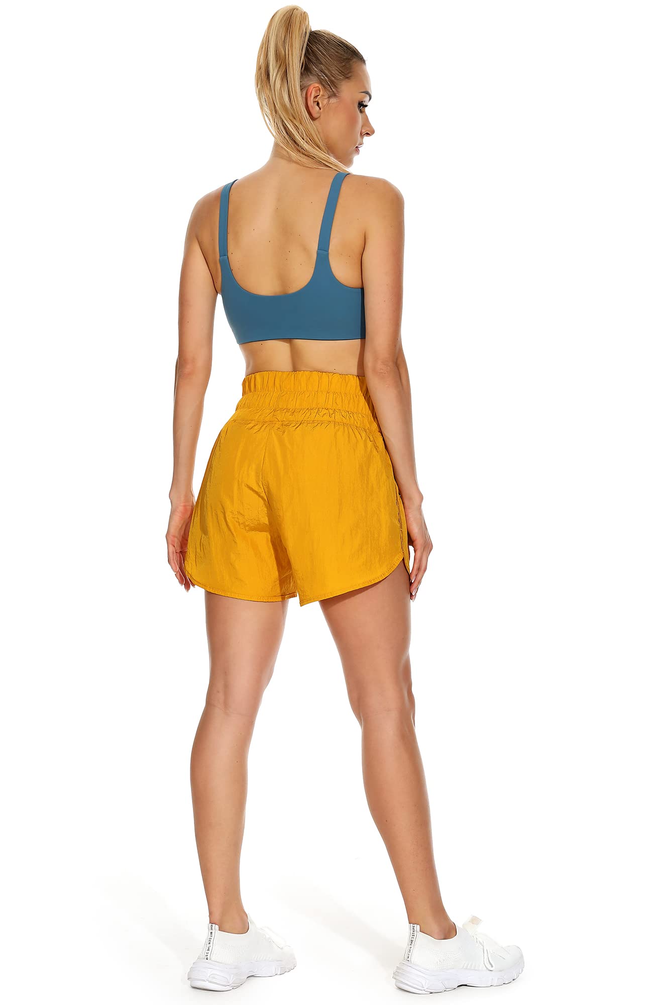 Icyzone Women's High Waisted Workout Shorts - 3 Inch Gym Running Jogging Yoga Athletic Shorts | Perfect for Training, Fitness & Active Lifestyle