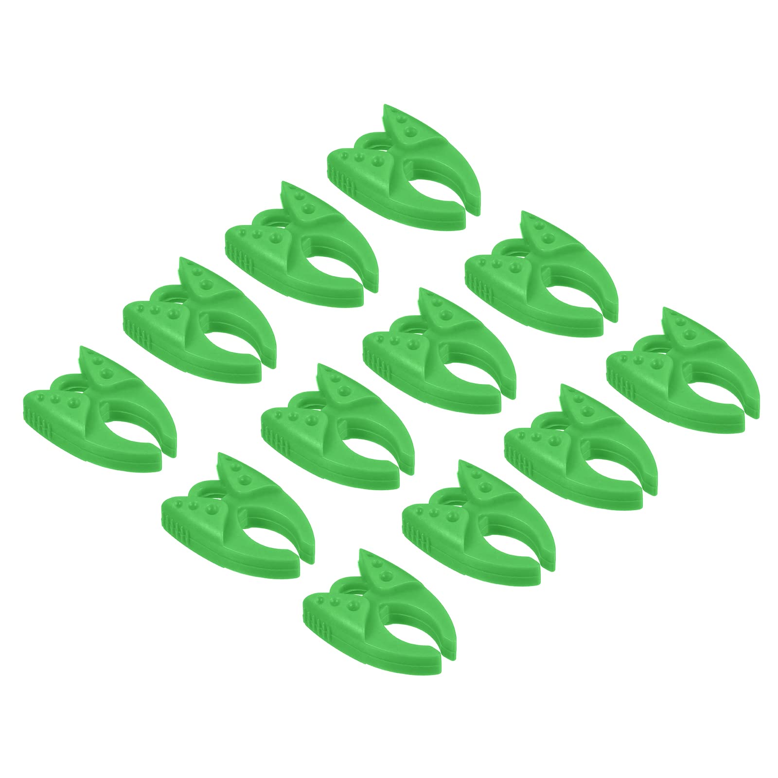 PATIKIL 12 Pack Silicone Bobbin Clamps - Thread Control Clips & Spool Holder Organizers for Sewing, Embroidery & Craft DIY Projects (Green) - Perfect for Quilting, Dressmaking & Handmade Accessories