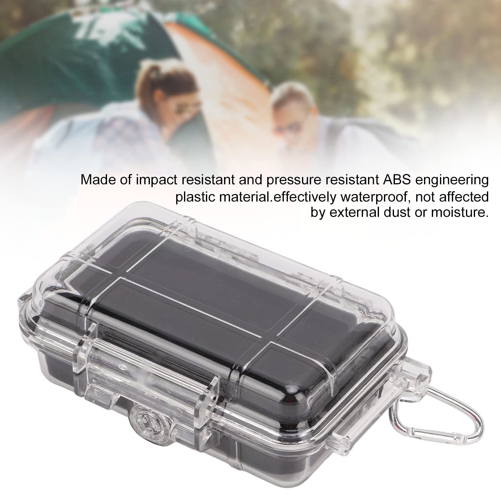 Waterproof Survival Storage Box - Shockproof Plastic Container with Shock Absorption Liner, Transparent Airtight Case for Camping, Hiking, Emergency Kits & Outdoor Adventures - Perfect for Gear Protection During Extreme Weather and Wilderness Expeditions
