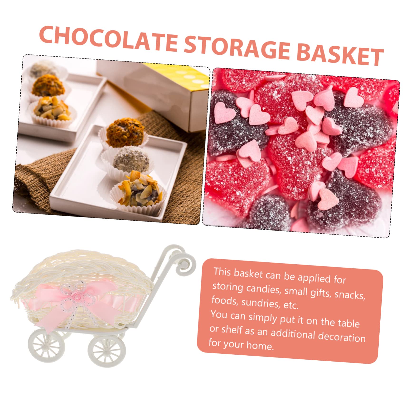 CRILSTYLEO Woven Party Baskets - Small Decorative Candy & Flower Baskets for Baby Showers, Weddings & Events - Perfect for Candy Storage, Party Favors & Gift Packaging - Cute Home Decor & Table Centerpiece Ideas
