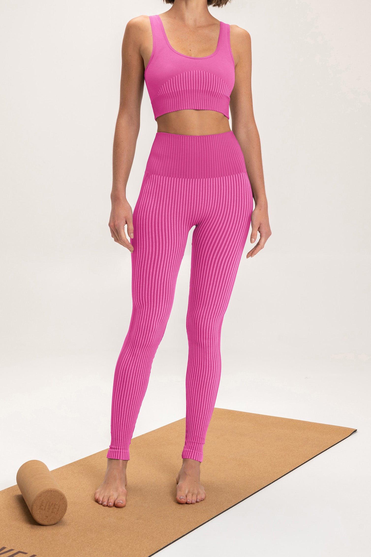 High Support Rib Seamless Sports Bra for Women - Comfortable Workout, Yoga & Running Top - Perfect for Gym, Fitness & Active Lifestyle