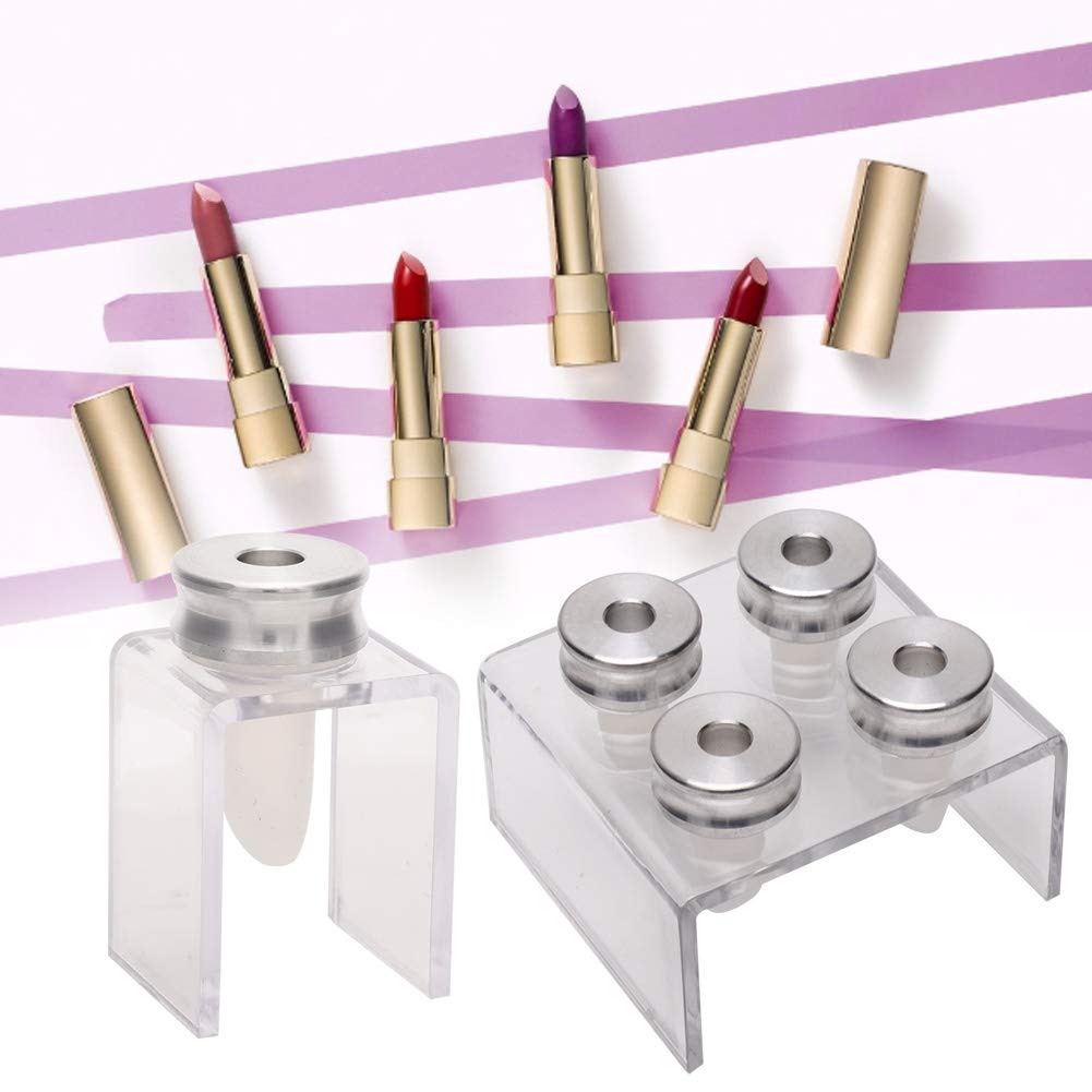 DIY Lipstick Maker Mold Kit - 9mm Beak Lip Gloss & Balm Making Tool with 4 Holes - Perfect for Homemade Lipstick, Lip Balm & Cosmetics Crafting at Home