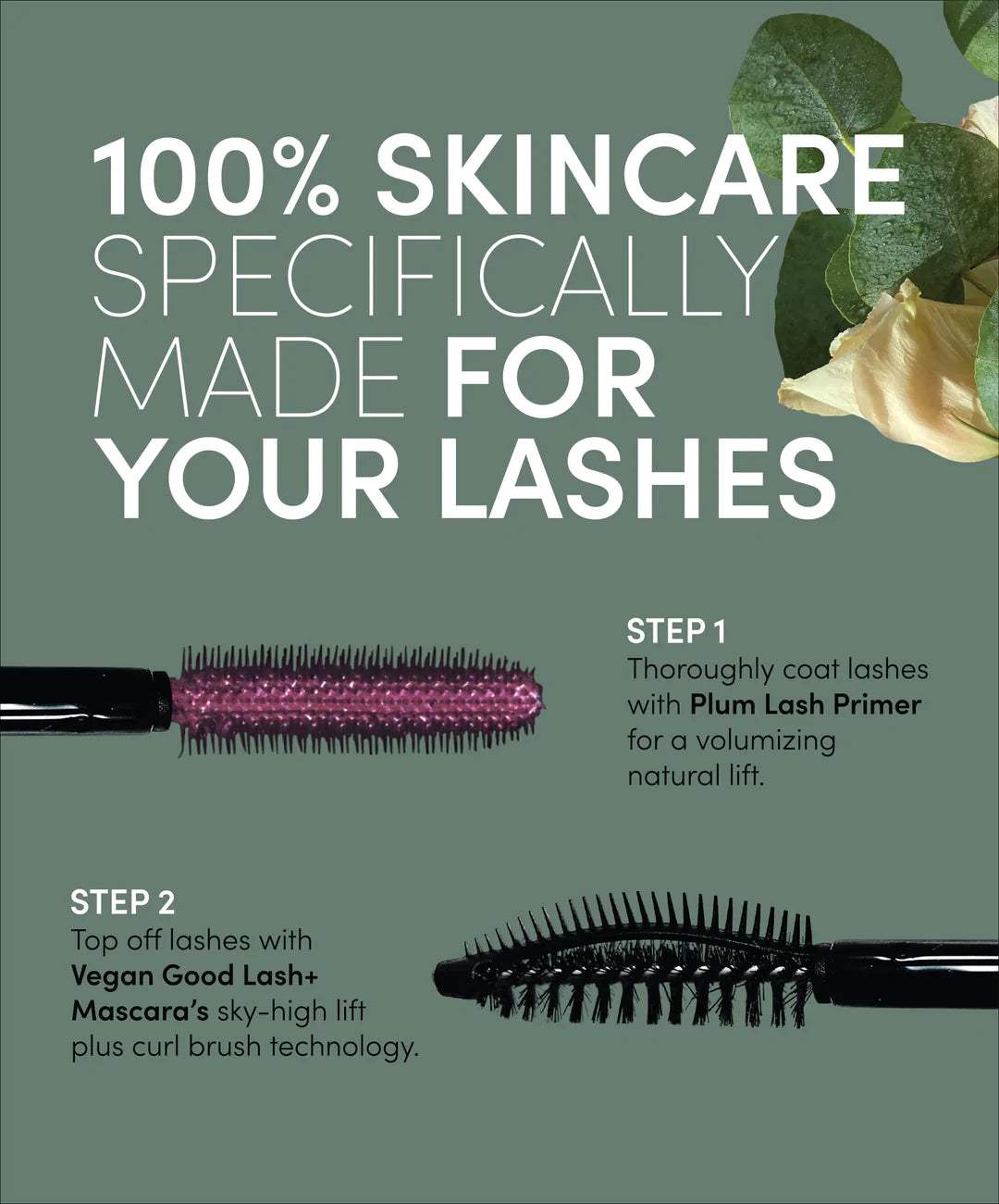 FITGLOW BEAUTY Sky High Lifting Primer & Mascara Duo - Volumizing & Lengthening for Stunning Lashes | Perfect for Everyday Wear & Special Occasions
