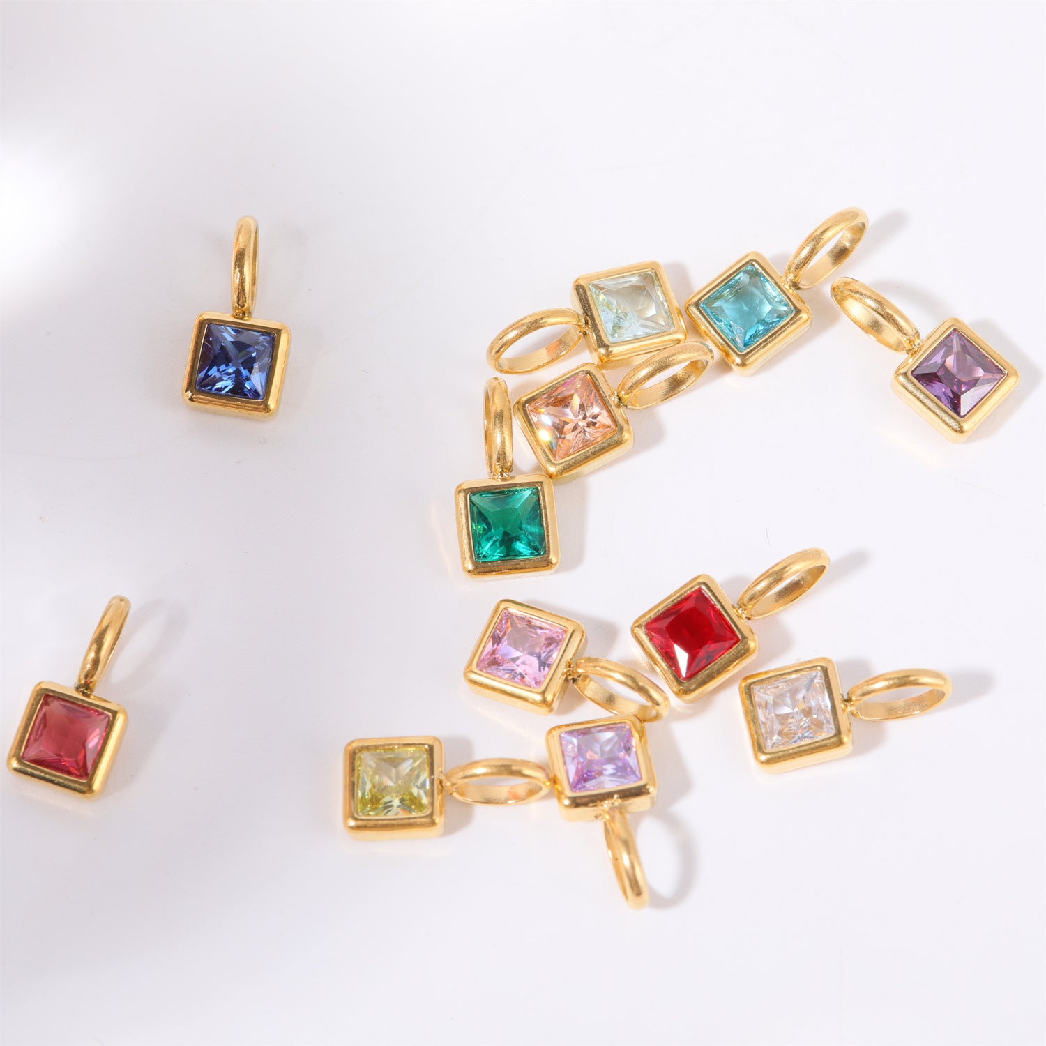 18K Gold Birthstone Charm & Pendant Necklace - Personalized Zodiac Jewelry Gift for Women | Perfect for Birthdays, Anniversaries & Special Occasions