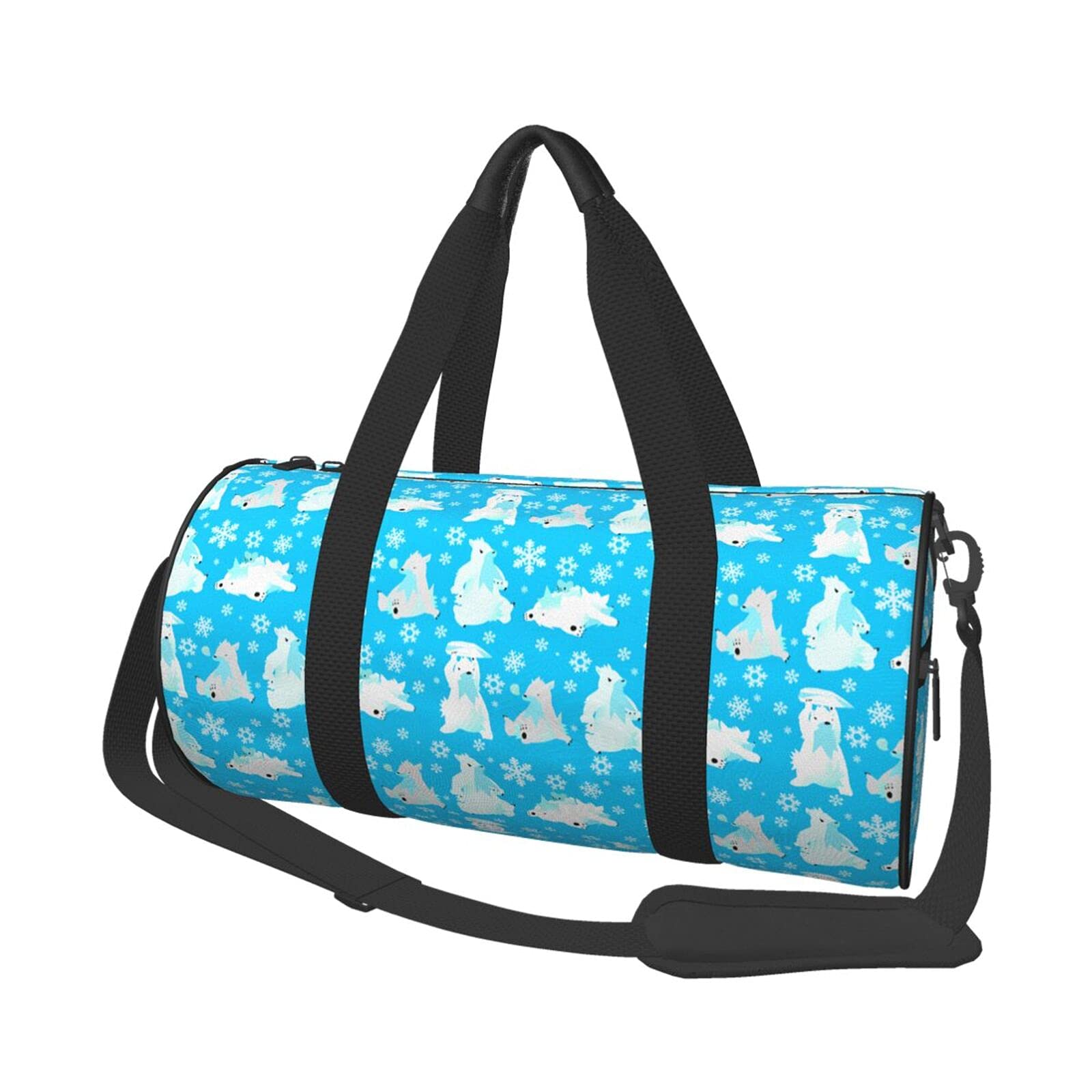 **Blue Snowflake Anime Travel Duffel Bag - Large Gym Sports Luggage for Men & Women - Perfect for Overnight Trips, Weekend Getaways & Workouts**