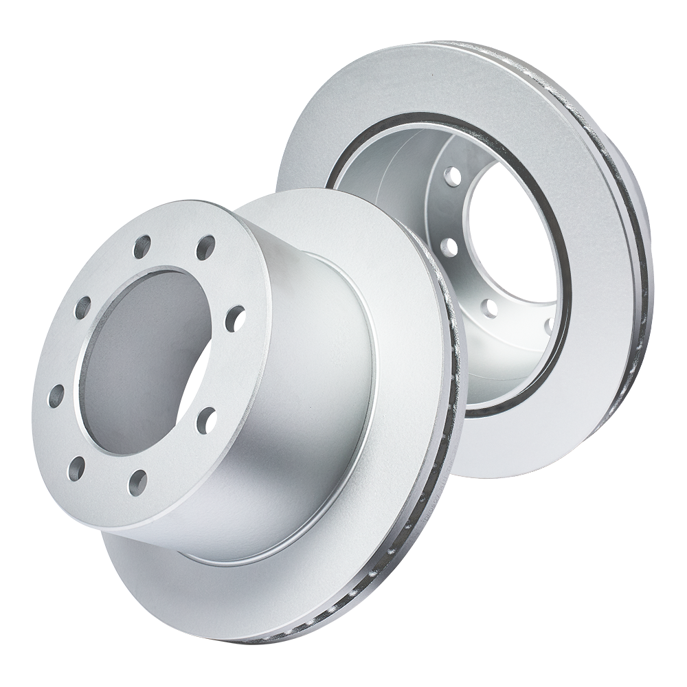 High Carbon Rear Brake Rotor Set for 2001-2010 Chevrolet/GMC 6.6L Duramax DRW - Durable & Reliable Performance - Perfect for Heavy-Duty Towing & Off-Road Use