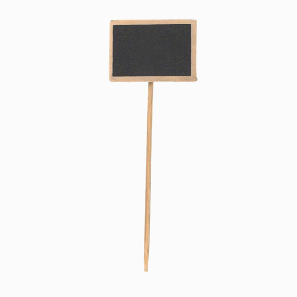 Premium Bamboo Framed Chalkboard Signs - Set of 6 (100 Count Box) for Restaurants, Cafes & Weddings - Elegant Menu Boards & Event Signage