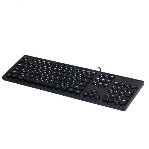 Ajazz AK325 104-Key Backlit Mechanical Keyboard with Round Keycaps - USB Wired Gaming Keyboard for PC/Mac - Ultra Quiet Typing for Office, Gaming & Programming