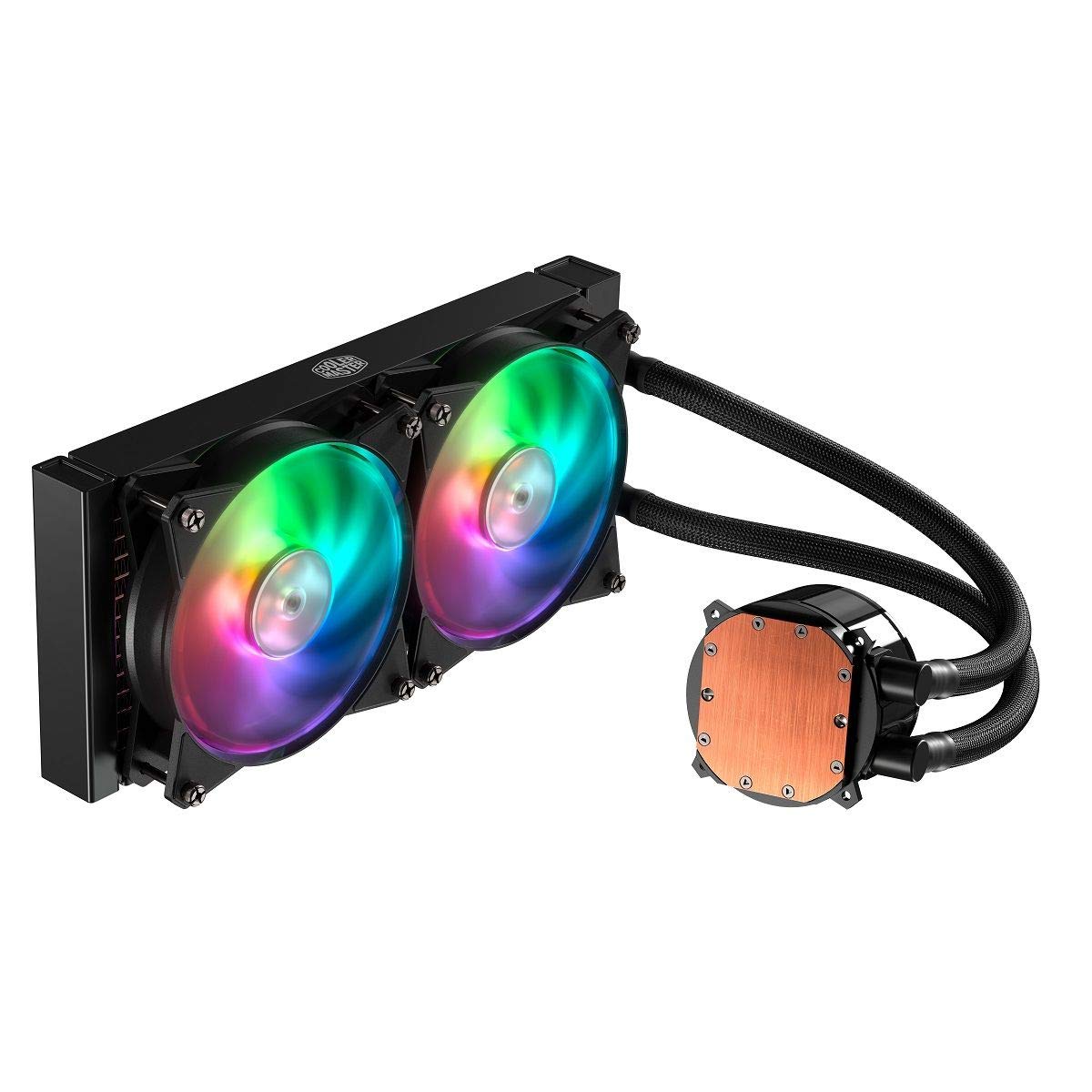 Cooler Master MasterLiquid ML240R RGB 120mm AIO Liquid CPU Cooler with Controller - High Performance PC Cooling for Gaming, Overclocking & Workstations