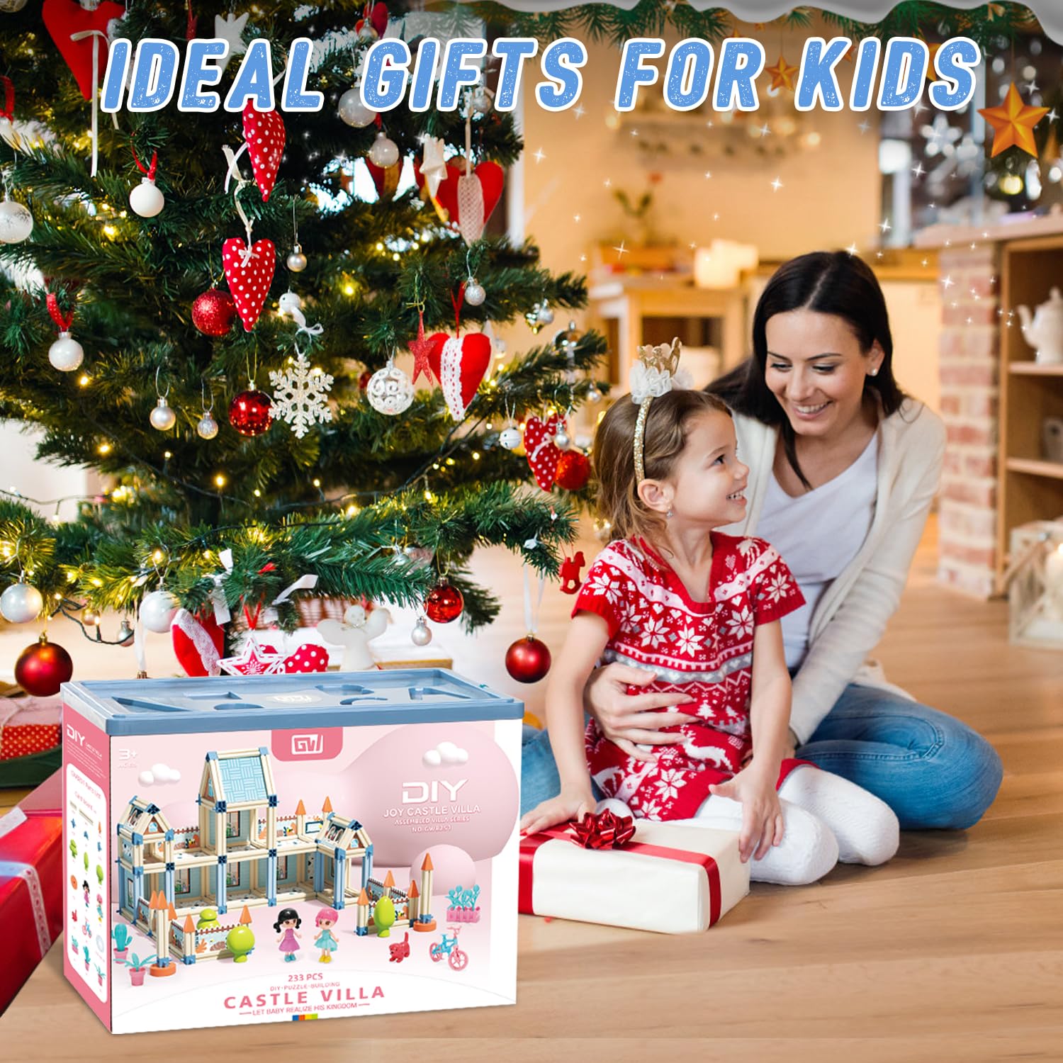 Dollox 233-Piece Princess Castle Building Blocks Set - Creative DIY 3D Construction Toy for Kids Ages 5-8 | Montessori Educational STEM Gift for Girls & Boys | Perfect for Birthday, Christmas & Indoor Playtime