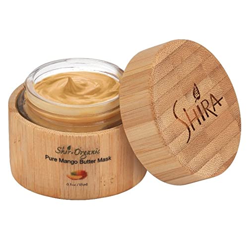 Organic Pure Mango Butter Face Mask - 15ml | Hydrating & Nourishing for Normal, Dry, Mature & Sensitive Skin | Perfect for Nighttime Skincare & Spa Treatments