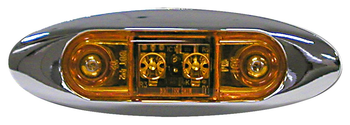 V168XA Amber LED Clearance Light Kit - Heavy Duty Truck & Trailer Marker Lights - Waterproof & Durable for Semi Trucks, RVs, Boats & Off-Road Vehicles