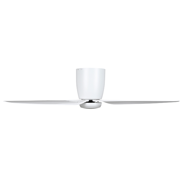 Eglo Seacliff 44 Inch 112cm DC Ceiling Fan with 15W LED CCT Light - White - Energy Efficient Quiet Fan for Bedroom, Living Room & Outdoor Spaces